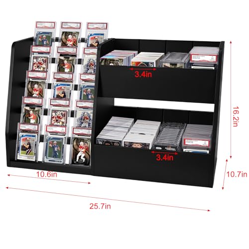 5-Tier Trading Card Display Case Stand- Holds Up to 200 - Image 4