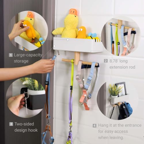 Dog Leash Holder for Wall, Dogs Leash Hooks - Image 5