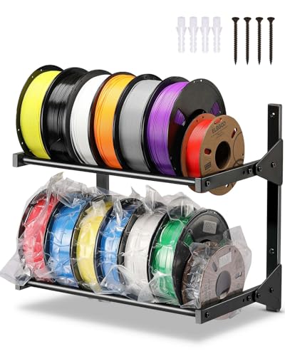 AHOWPD Wall Mount Filament Storage Rack- Wall Mount 3D - Image 2