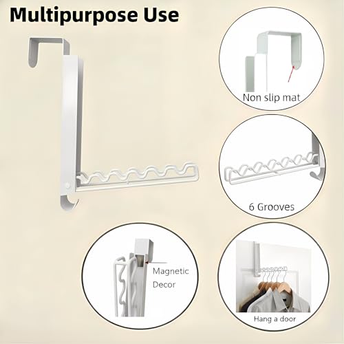 Over The Door Drying Rack, Double Folding Portable Hanging - Image 5