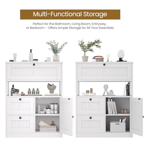 Bathroom Cabinet, Modern Bathroom Floor Storage Cabinet - Image 6