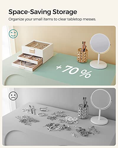 SONGMICS Jewelry Box Organizer, 3-Layer Storage with 2 Drawers - Image 7