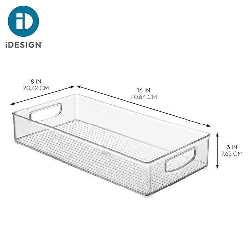iDesign Stackable Clear Plastic Extra Long Pantry Organizers - Image 5