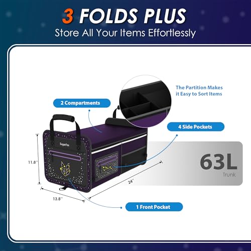 63L Car Trunk Organizer for SUVs & Small/Midsize Cars - Image 3