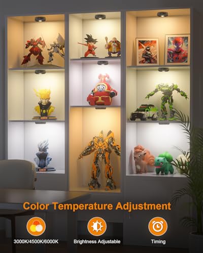 WILLED Puck Lights with Remote Control,3 Colors Under Cabinet - Image 6