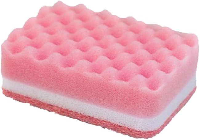 10pcs High-Density Small Wave Sponges Kitchen Sponges Non-Scratch Dish Scrubbing Pads for Kitchen Bathroom Car, Random Colors