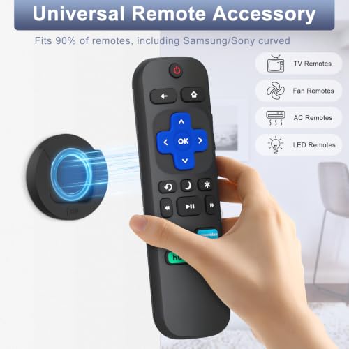 Magnetic Remote Control Holder Wall Mount, Self-Adhesive - Image 3