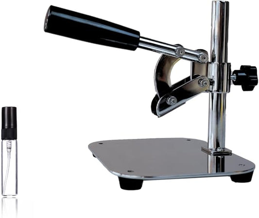 Manual Short Base Tabletop Perfume Bottle Cap Sealer for Small Diameter Caps, Easy-to-Use Perfume Sample Sprayer Sealing Tool