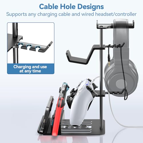 KDD Headphone Stand, Controller Holder & Headset Holder for Desk - Image 3