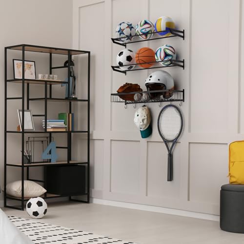 BTY Ball Holder Wall Mount Garage Sports Equipment | Home Organization - Image 3