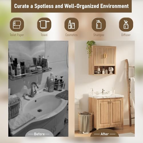 Bathroom Wall Storage Cabinet, Medicine Cabinet - Image 5