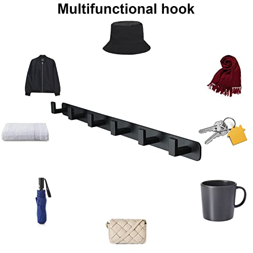 Coat Rack, Heavy Duty Stainless Steel 6 Tri Coat Hook Hanger - Image 6