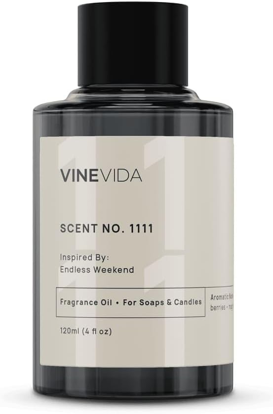 VINEVIDA [4oz] Endless Weekend Fragrance Oil for Candle Making and Soap Making - Premium Candle Scents for Soy Candles