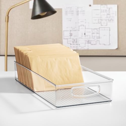 iDesign Stackable Clear Plastic Extra Long Pantry Organizers - Image 7