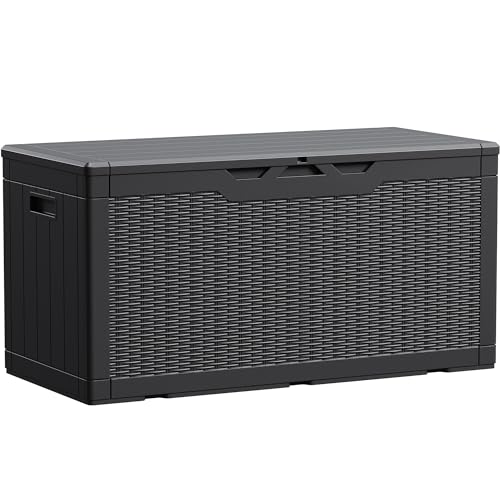 Devoko 100 Gallon Waterproof Deck Box, Resin Large Outdoor - Image 2