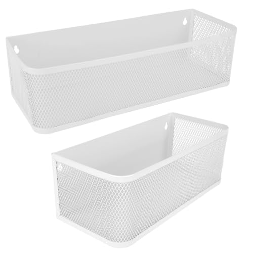 XIHIRCD 2pcs Magnetic Laundry Washer Shelf Organizer (White) - Image 2
