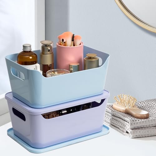 Tiawudi 12 Pack 4.5L Storage Bins with Lids, Plastic - Image 3