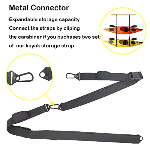 Kayak Wall Hanging Storage Strap Kayak Hoist Sling SUP - Image 5