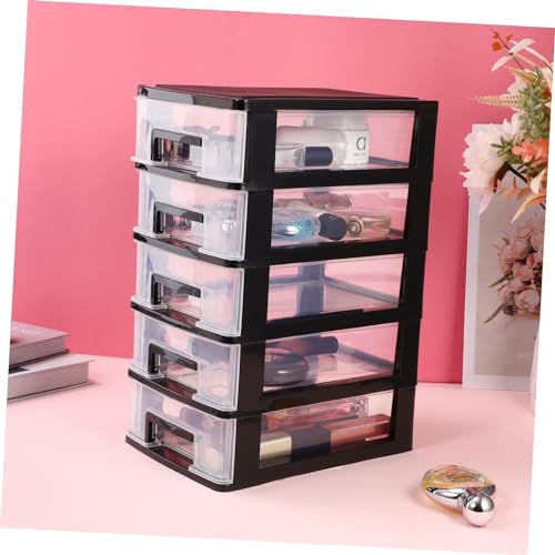 5-Tier Plastic Drawer Storage Cabinet Portable Organizer - Image 3