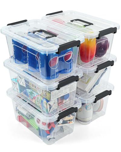 7Qt Clear Plastic Storage Bins with Lids,Transparent Design - Image 2