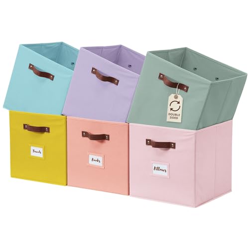 DECOMOMO Storage Bins, Cube Storage Bin with Labels - Image 2