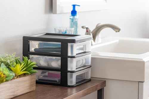 IRIS USA 2-Pack, 3-Drawer Small Plastic Stacking Des | All Products - Image 3