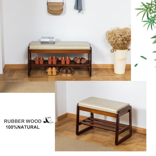 latifolia 2 Tier Shoe Rack Bench with Flip-Top Storage, Grey - Image 5