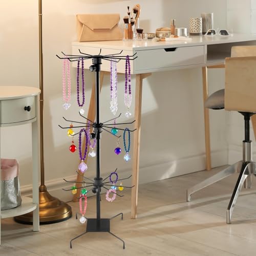 2 Pcs 3 Tires Rotating Display Stand Jewelry Display Rack - Image 6