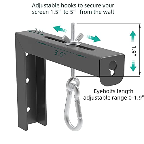 6 inch Adjustable Universal Projector Screen L-Bracket Wall - Image 5