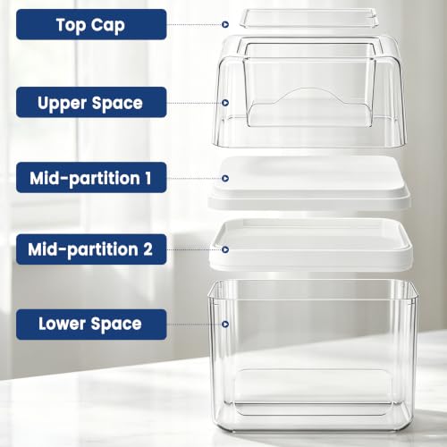 Trash Bag Dispenser with Laundry Pod Storage, Clear Under - Image 5