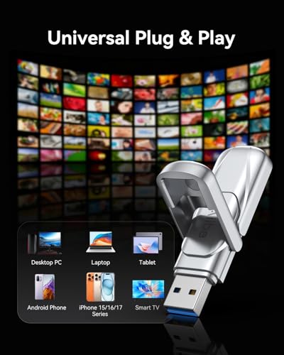 Aiibe 128GB Solid State Dual Drive up to 450MB/s USB C Solid - Image 6