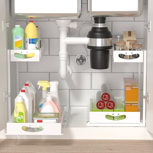 Under Sink Organizer with Pull-Out Drawers,Kitchen Sink Organizer - Image 5