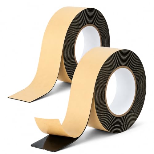 2 Pack 2in x 25ft Butyl Tape Double-Sided, 60mil Thickened, Black - Image 2
