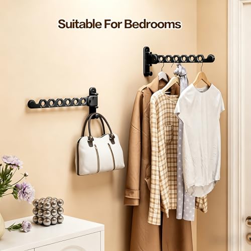 Wall Mounted Clothes Drying Rack, Laundry Clothes Hanger - Image 5