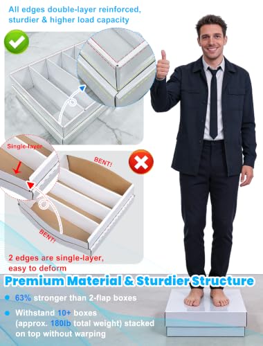 4-PACK 5 Row Trading Card Storage Box for 5000ct TCG / - Image 5