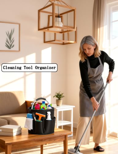 Cleaning Caddy with Handle, for Cleaning Supplies Organizer - Image 5