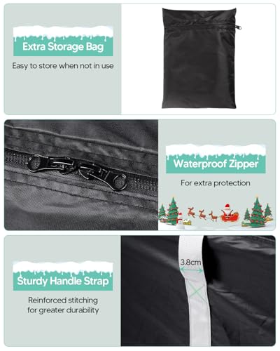Uranshin 177 Gallon Patio Cushion Storage Bag with Zippers - Image 6