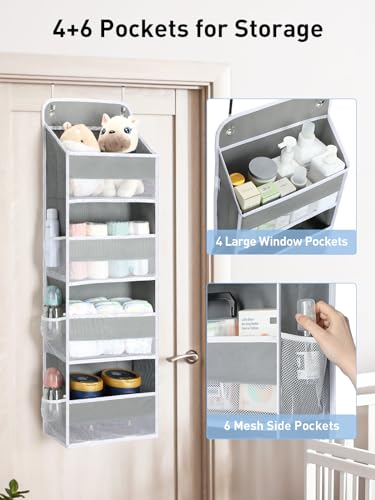 Yecaye 1 Pack Over the Door Organizer, 35.2lbs Load Toy Stuffed - Image 4