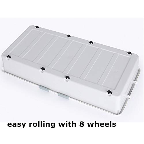3 Pack Large Rolling Under Bed Storage Bin With Wheels, Sliding - Image 7