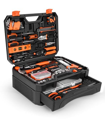 328-Piece Home Tool Kit with Detachable Drawer Storage Case - Image 2