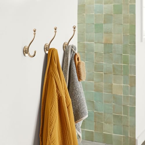 AVICCI 5 Pack Coat Hooks Champagne Bronze Coat Hook,Heavy - Image 3