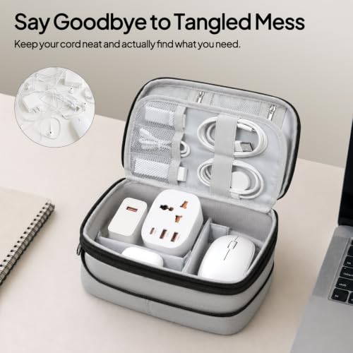 TOPEAST Expandable Cable Organizer Bag, Large Capacity Tech Pouch - Image 4
