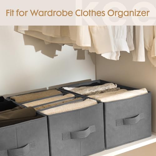 Criusia 6 Pack Large Clothes Organizer, Wardrobe Closet Organizer - Image 7
