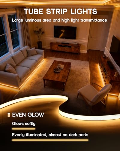LED Strip Lights 9.8ft 110-120V,Dimmable Silicone Neon Rope - Image 5