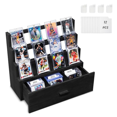 Emfogo Trading Card Display, 3-Tier Card Display Case - Image 2