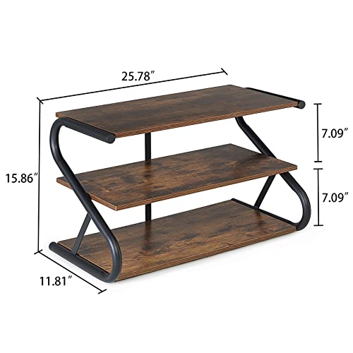 Wooden Shoe Rack for Entryway Closet, S-Shaped Shoe Storage Shelf - Image 3