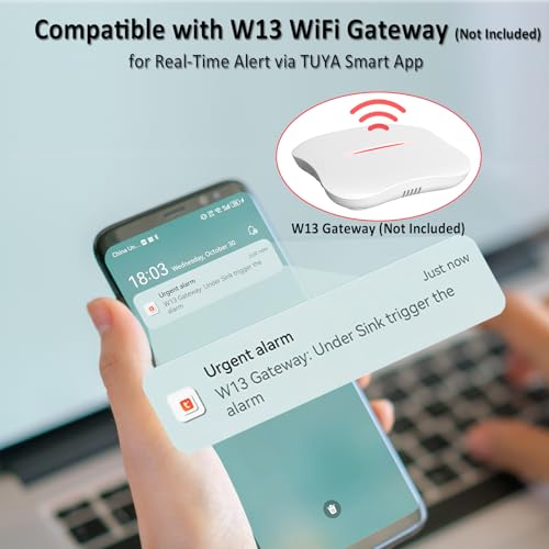 Water Leak Detector for Home, 100dB Water Sensor Alarm - Image 4