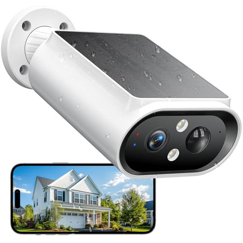 AlkiVision Solar Security Cameras Wireless Outdoor - 2K Night - Image 2