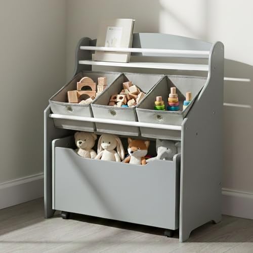 Humble Crew 3 in 1 Kids Bookshelf, Toy Organizer | Home Organization - Image 2