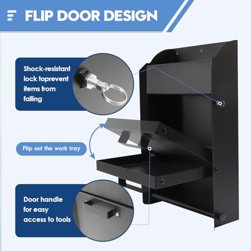Wall-Mount Work Station Storage Cabinet for Enclosed Trailers - Image 5